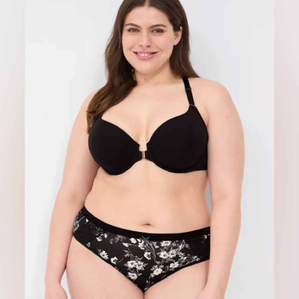 LANE BRYANT - Cacique Intimates Front-Close Lightly Lined T-Shirt Bra 42DD